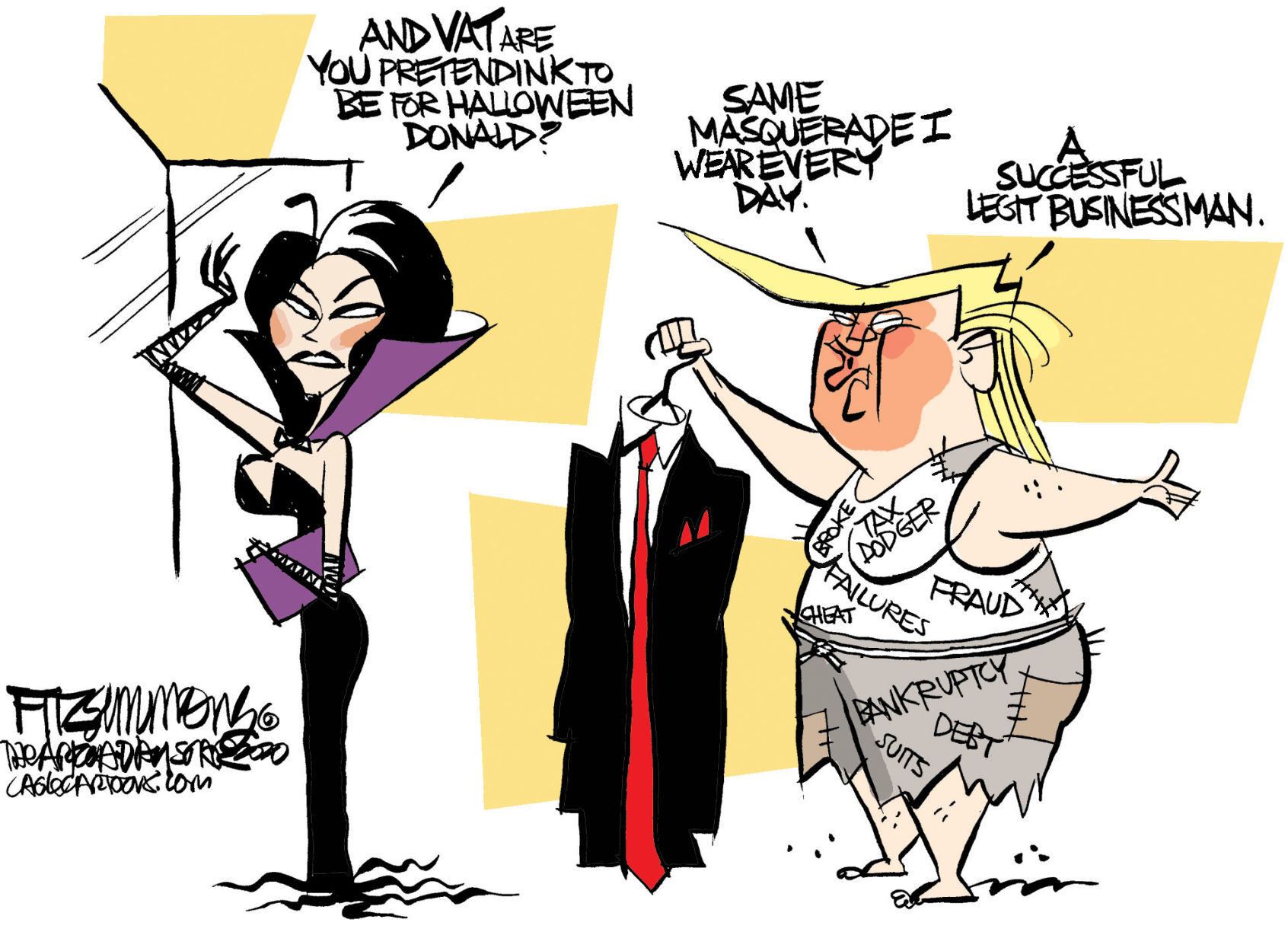 Daily Fitz Cartoon: Costume Party